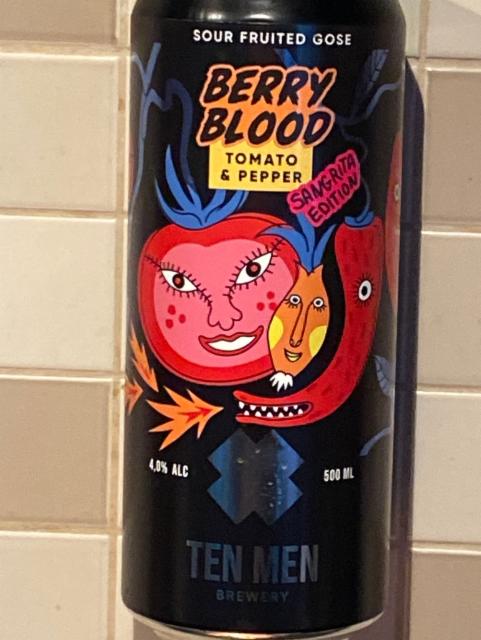 Berry Blood: Tomato & Pepper Sangrita Edition 4.0%, Ten Men Brewery, Ukraine