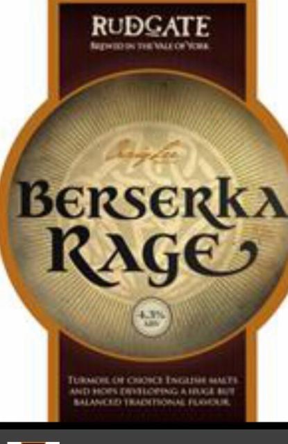 Berserka Rage 4.3%, Rudgate Brewery, England