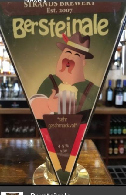 Bersteinale 4.5%, The Strands Inn Brewery, England