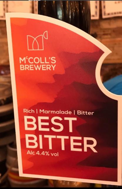 Best Bitter 4.4%, McColl's Brewery, England