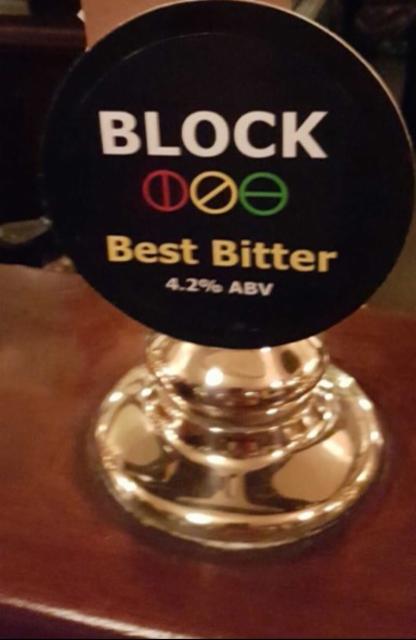 Best Bitter 3.9%, Block Brewery, England