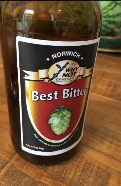 Best Bitter 4.7%, The Why Not Brewery, England