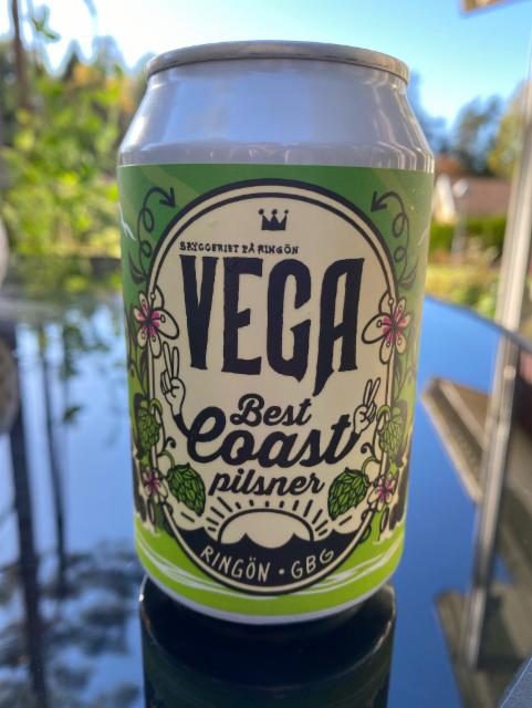 Best Coast Pilsner 4.8%, Vega Bryggeri, Sweden