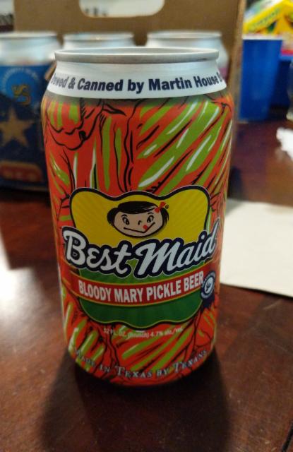 Best Maid Bloody Mary Pickle 4.7%, Martin House Brewing Company, United States