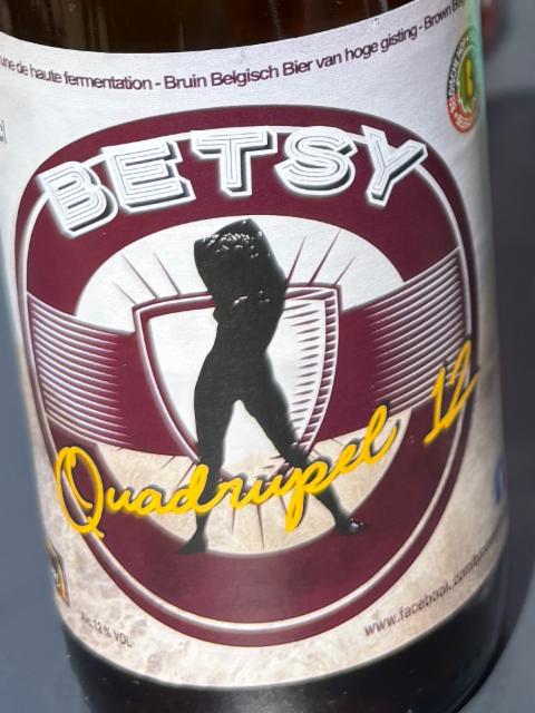 Betsy quadrupel 12.0%, Brouwerij betsy, Belgium