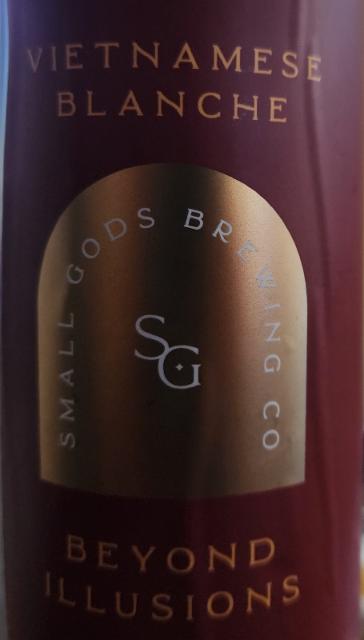 Beyond Illusions Vietnamese Blanche 5.0%, Small Gods Brewing, Canada