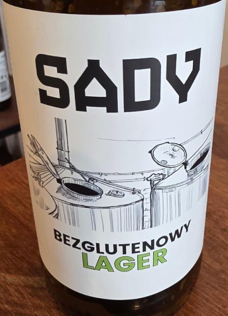 Bezglutenowy Lager 4.6%, Browar Sady, Poland