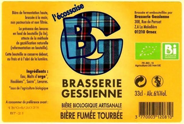 BG Fumée Tourbée, Brasserie Gessienne