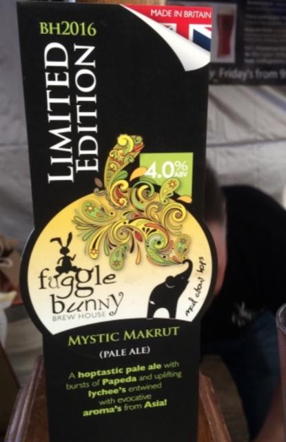 BH2016 Limited Edition - Mystic Makrut 4.0%, Fuggle Bunny Brew House, England