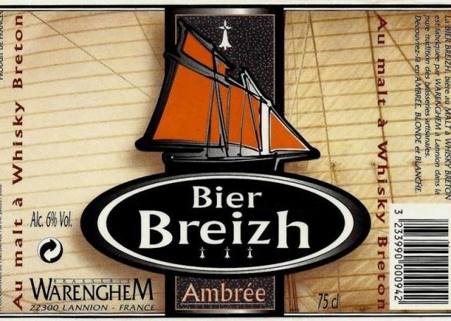 Bier Breizh Ambrée 6.0%, Distillerie Warenghem, France