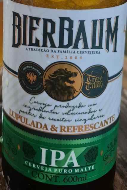 Bierbaum American Ipa 6.3%, Cervejaria Bierbaum, Brazil