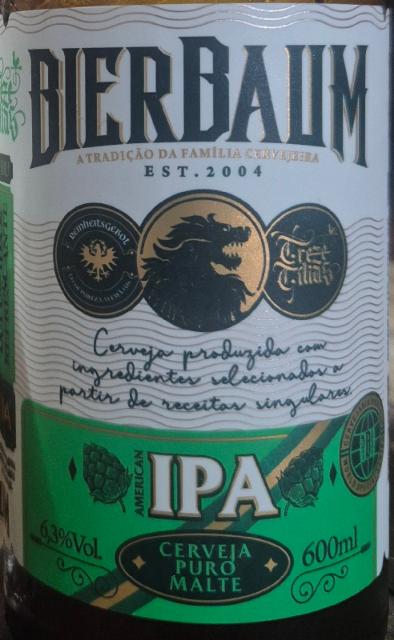 BierBaum IPA 6.3%, Cervejaria Bierbaum, Brazil