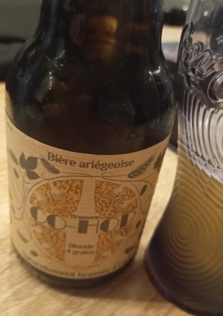 Bière ariégeoise Blonde 4 grains, Brasserie Co-Hop