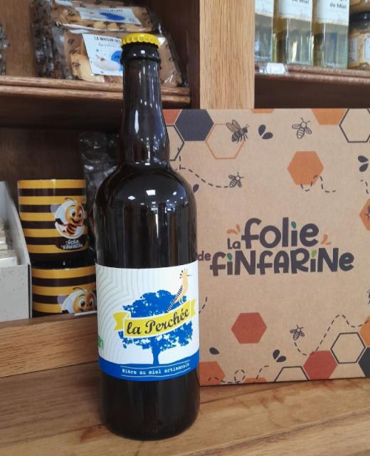 Bière au miel artisanale 6.0%, Brasserie La Perchée, France