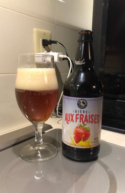 Bière Aux Fraises 5.0%, Le Bilboquet, Canada
