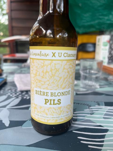 Bière Blonde PILS la canaulaise X U Claouey & Lacanau, Les Brasseurs De L'Océan (La Canaulaise)