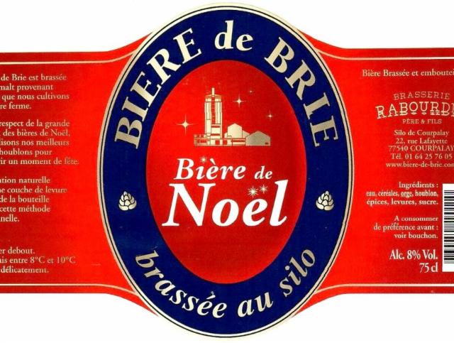 Bière De Brie Bière De Noël 8.0%, Brasserie Rabourdin, France
