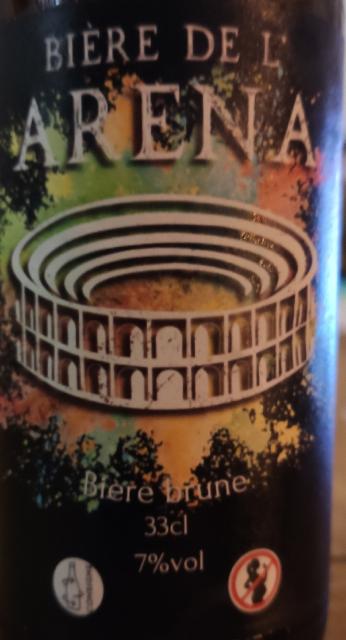 L'Aréna Brune 7.0%, Bière De L'Aréna, France