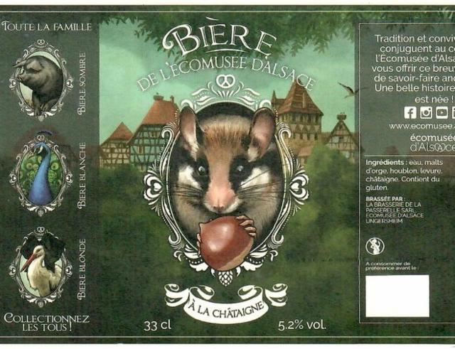 Bière De L'Écomusée D'Alsace À La Châtaigne 5.2%, La Passerelle (Restaurant La Flamme), France