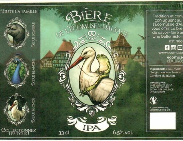 Bière De L'Écomusée D'Alsace IPA 6.5%, La Passerelle (Restaurant La Flamme), France