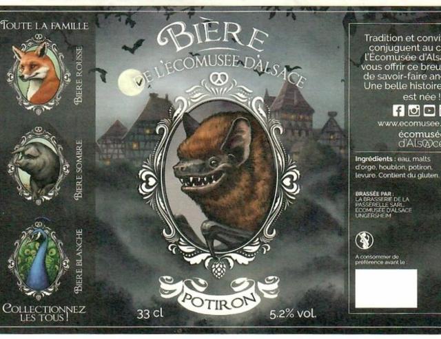 Bière De L'Écomusée D'Alsace Potiron 5.2%, La Passerelle (Restaurant La Flamme), France