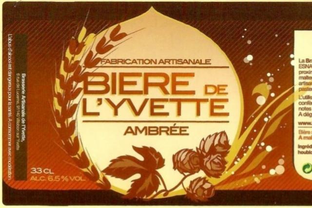 Bière De L'Yvette Ambrée 6.5%, Brasserie Parisis, France