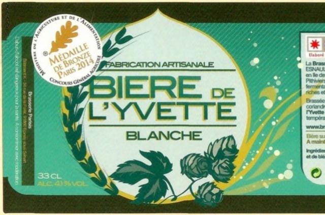 Bière De L'Yvette Blanche 4.1%, Brasserie Parisis, France