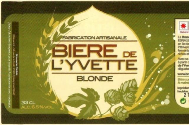Bière De L'Yvette Blonde 6.5%, Brasserie Parisis, France