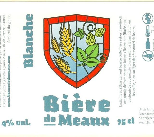 Bière De Meaux Blanche 4.5%, Brasserie De Meaux, France