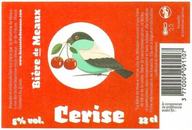 Bière De Meaux Cerise 5.0%, Brasserie De Meaux, France