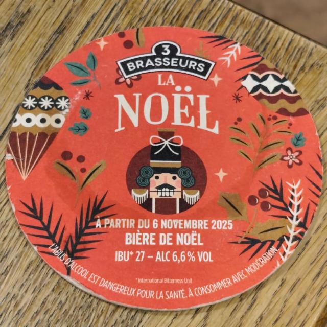 Bière de Noël 2025 6.6%, Les 3 Brasseurs / The 3 Brewers, France