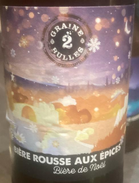 Bière de noel, Brasserie Graine 2 Bulles