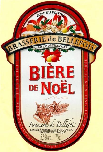 Bière De Noël 5.6%, Brasserie De Bellefois, France