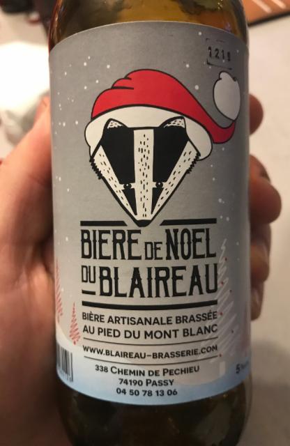 Bière De Noël Du Blaireau 5.0%, Le Blaireau Qui Brasse, France