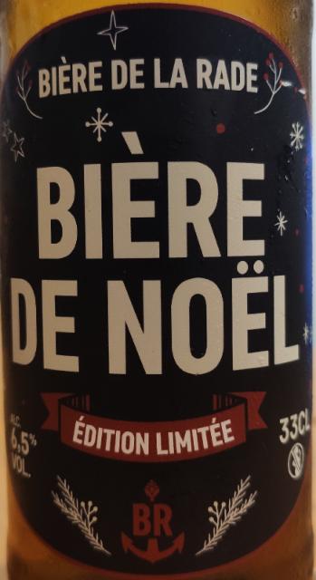 Bière de Noel édition limitée 6.5%, Bière De La Rade, France