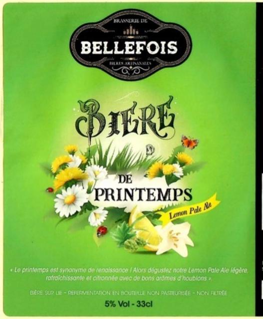 Bière De Printemps 5.0%, Brasserie De Bellefois, France