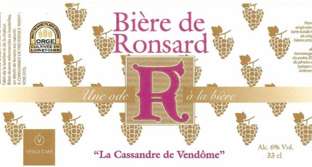 Bière De Ronsard "La Cassandre De Vendôme" 6.0%, Brasserie Guillaume, France