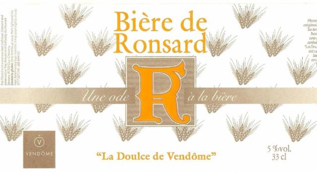 Bière De Ronsard "La Doulce De Vendôme" 5.0%, Brasserie Guillaume, France