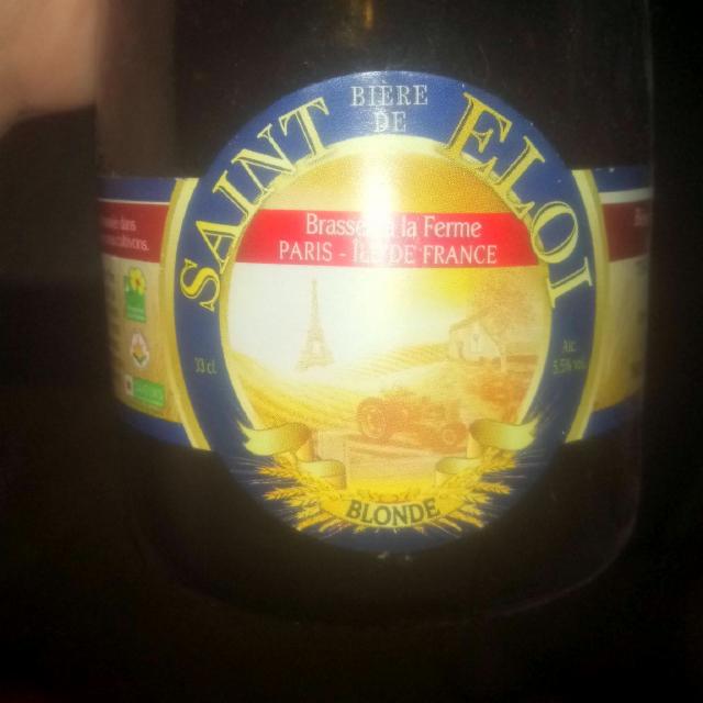 Bière De Saint Eloi Blonde 5.5%, Brasserie Rabourdin, France