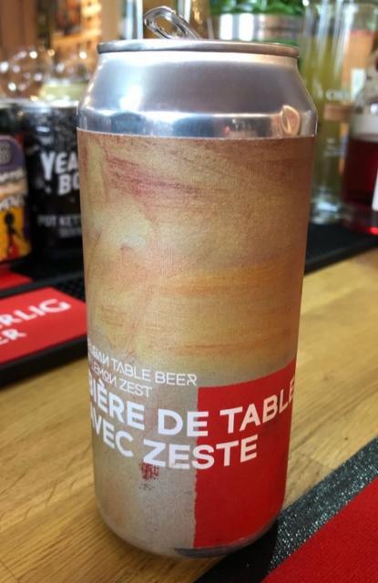 Biere De Table Avec Zeste 4.0%, Boundary Brewing, Northern Ireland