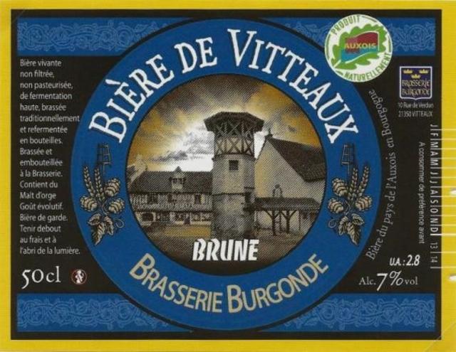 Bière De Vitteaux Brune 7.0%, Brasserie Burgonde, France