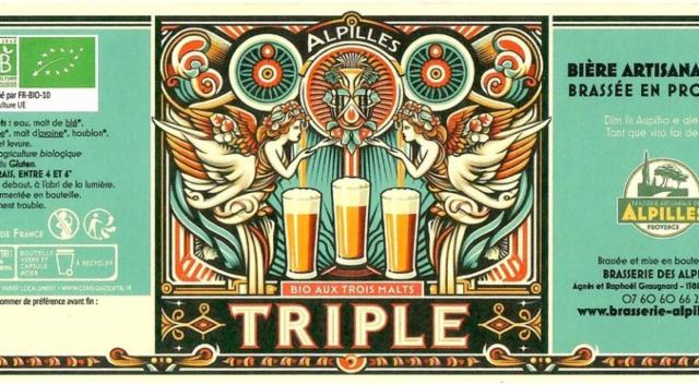 Bière Des Alpilles Triple 8.0%, Brasserie Des Alpilles, France