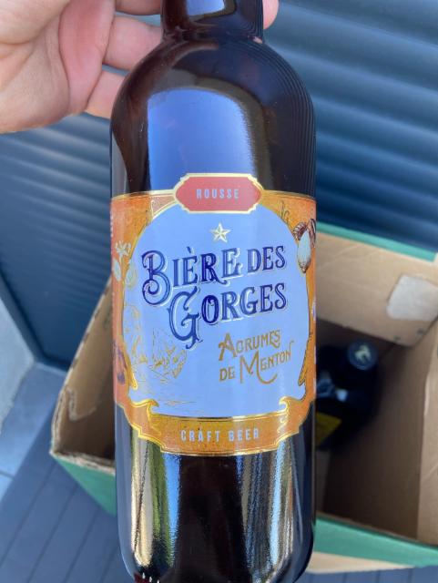 Biere des gorges agrumes de menton 9.0%, Brasserie Verdon (Bière Des Gorges), France