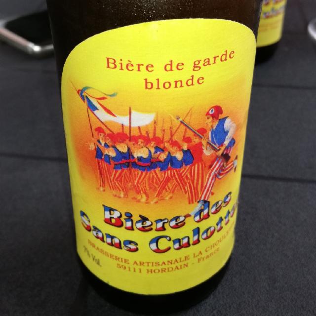 Bière Des Sans Culottes Blonde, Brasserie La Choulette