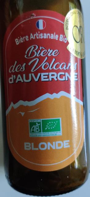 Bière Des Volcans D'Auvergne Blonde 5.2%, Brasserie Du Sancy, France