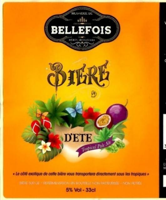 Bière D'Été 5.0%, Brasserie De Bellefois, France