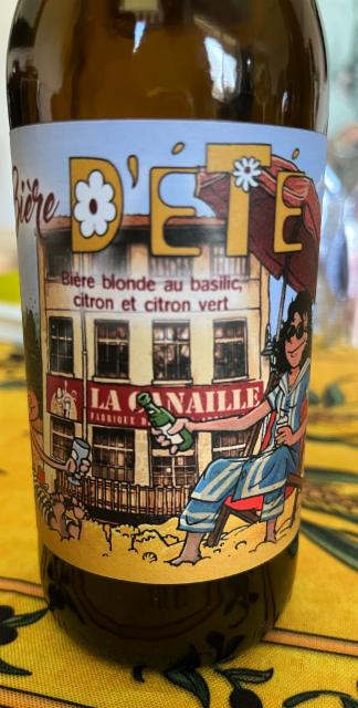 Bière D'Été Basilic Et Citron 5.4%, Brasserie La Canaille, France