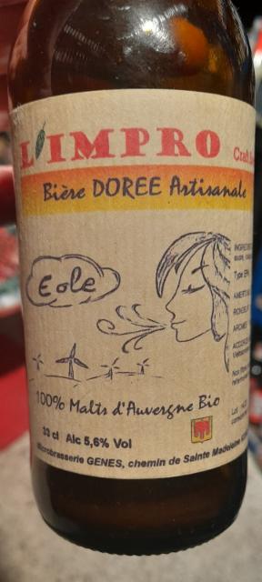 L'Impro Dorée 5.6%, Microbrasserie L'Impro, France