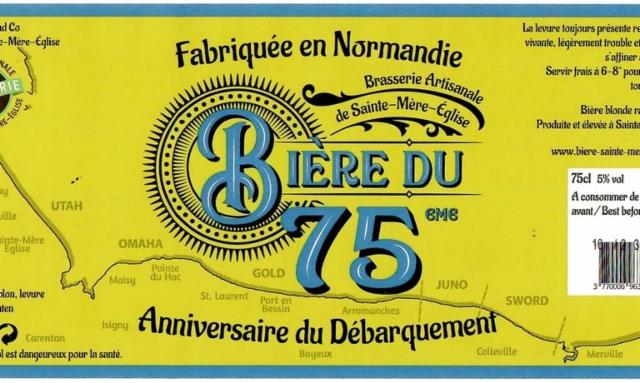 Bière Du 75ème 5.0%, Brasserie De Sainte-Mère-Église, France