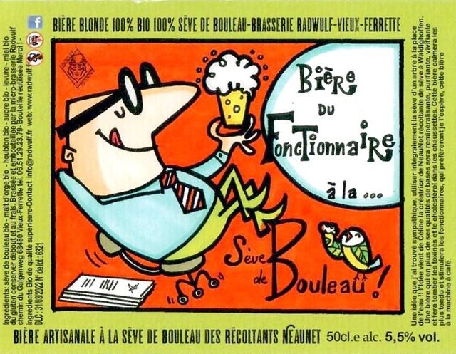 Bière Du Fonctionnaire 5.5%, Brasserie Radwulf, France